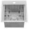 Ruvati Outdoor BBQ Workstation Sink 15x15" Topmnt Marine Grade T316 SS RVBoat RVQ5215 - alternate 8